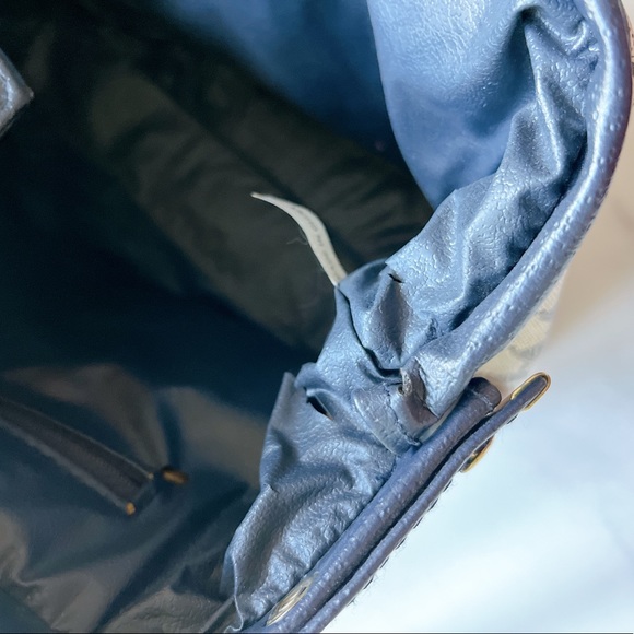 Vintage crossbody monogram navy purse - Picture 8 of 13